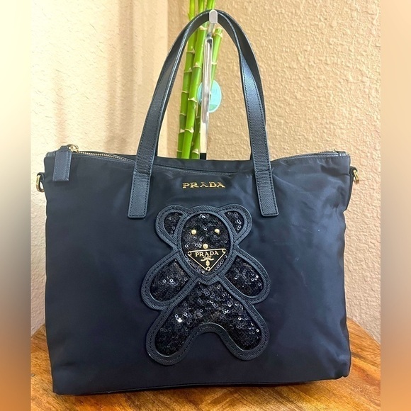 Prada Handbags - PRADA 2 WAY BEAR TOTE